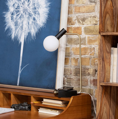 Windsor Gold Globe Desk Lamp